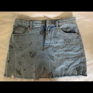 Urban outfitters denim skirt
